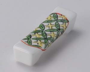 【まとめ買い10個セット品】和食器 ウ291-548 錦七宝長角箸置【キャンセル/返品不可】【厨房館】