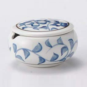 【まとめ買い10個セット品】和食器 コ297-168 青唐草からし入れ【キャンセル/返品不可】【厨房館】