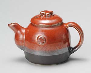 【まとめ買い10個セット品】和食器 テ299-398 赤釉タレ入(小)【キャンセル/返品不可】【厨房館】