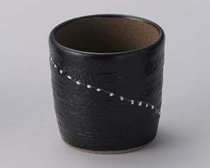 【まとめ買い10個セット品】和食器 ロ302-468 点々 黒 そば千代口【キャンセル/返品不可】【厨房館】