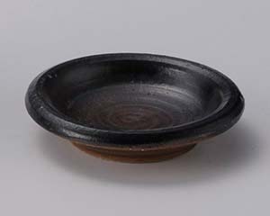 【まとめ買い10個セット品】和食器 ユ303-328 備前黒吹玉3.3皿【キャンセル/返品不可】【厨房館】