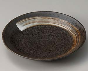 【まとめ買い10個セット品】和食器 ヤ309-158 白刷毛天目 京7.0皿【キャンセル/返品不可】【厨房館】