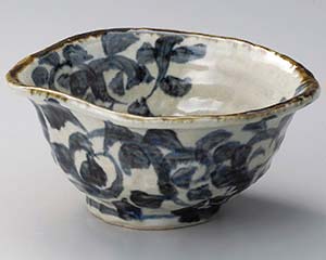 【まとめ買い10個セット品】和食器 オ323-078 タコ唐草変型5.5鉢【キャンセル/返品不可】【厨房館】