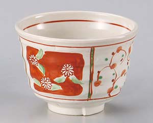 【まとめ買い10個セット品】和食器 ハ345-228 間取赤絵軽々小丼【キャンセル/返品不可】【厨房館】