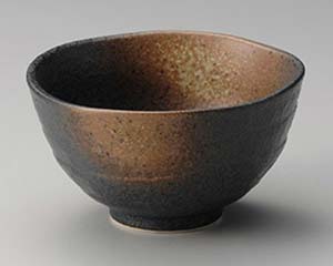 【まとめ買い10個セット品】和食器 カ348-158 黒備前吹き六兵衛めし丼【キャンセル/返品不可】【厨房館】