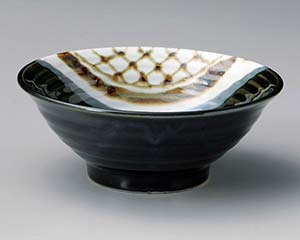 【まとめ買い10個セット品】和食器 オ354-098 手筋織部5.8そば丼【キャンセル/返品不可】【厨房館】