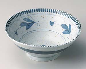 【まとめ買い10個セット品】和食器 ヤ354-278 益子風ツタ4.8鯛茶【キャンセル/返品不可】【厨房館】