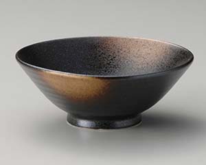 【まとめ買い10個セット品】和食器 ヤ355-178 金茶吹 4.8ライス丼【キャンセル/返品不可】【厨房館】