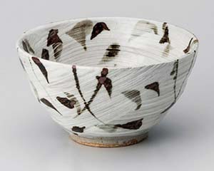 【まとめ買い10個セット品】和食器 ユ363-048 刷毛目錆草紋茶碗【キャンセル/返品不可】【厨房館】