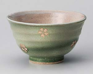【まとめ買い10個セット品】和食器 テ372-078 春うららグリーン新茶碗【キャンセル/返品不可】【厨房館】