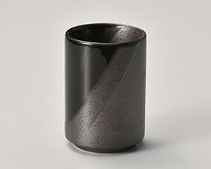 【まとめ買い10個セット品】和食器 イ383-198 黒釉ヌリ分湯呑【キャンセル/返品不可】【厨房館】