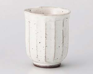 【まとめ買い10個セット品】和食器 ネ377-208 粉引面取湯呑(小)【キャンセル/返品不可】【厨房館】