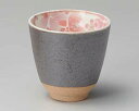 和食器 ハ386-048 粉引舞桜湯呑(ピンク)【厨房館】