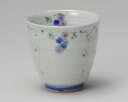 【まとめ買い10個セット品】和食器 ア386-258 三彩ぶどう青長湯呑【キャンセル/返品不可】【厨房館】