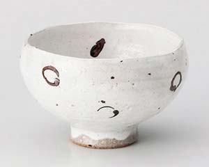 【まとめ買い10個セット品】和食器 オ387-368 粉引錆丸紋波渕煎茶【キャンセル/返品不可】【厨房館】