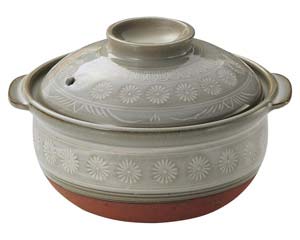 【まとめ買い10個セット品】和食器 ス399-098 銀峯三島 雑炊鍋【キャンセル/返品不可】【厨房館】