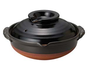 【まとめ買い10個セット品】和食器 ス402-228 柚子天目 8号鍋【キャンセル/返品不可】【厨房館】