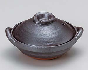 【まとめ買い10個セット品】和食器 ス409-068 鉄釉5号鍋【キャンセル/返品不可】【厨房館】