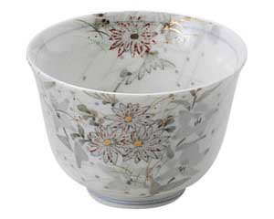 【まとめ買い10個セット品】和食器 オ442-218 古染錦春日野 京型煎茶【キャンセル/返品不可】【厨房館】