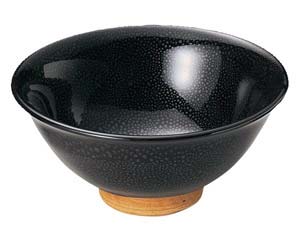 【まとめ買い10個セット品】和食器 ユ435-158 油滴天目 反6.5丼【キャンセル/返品不可】【厨房館】