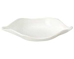 【まとめ買い10個セット品】和食器 ミ037-188 手造りモダン粉引(土物)リーフフルーツ皿【キャンセル/返品不可】【厨房館】