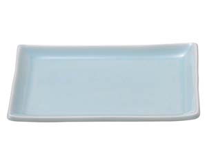 【まとめ買い10個セット品】和食器 イ445-218 青白磁唐草 長角8.0焼物皿【キャンセル/返品不可】【厨房館】