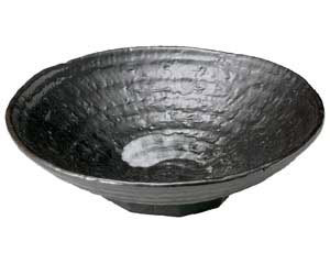 【まとめ買い10個セット品】和食器 ト441-208 鉄結晶 ロクベ7.0浅鉢【キャンセル/返品不可】【厨房館】