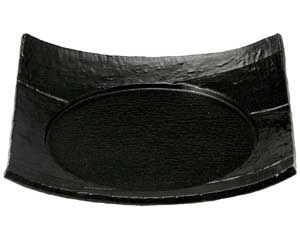 和食器 ロ464-238 瀬戸黒 8.5寸四方皿【厨房館】