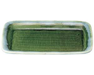 和食器 ミ450-288 流水織部 トレー11.0皿【厨房館】