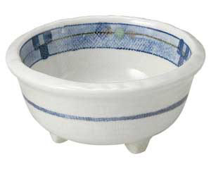 【まとめ買い10個セット品】和食器 ミ480-128 キューヴ 三ツ足3.8鉢【キャンセル/返品不可】【厨房館】