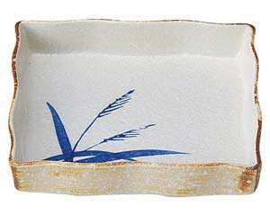 【まとめ買い10個セット品】和食器 ヤ461-738 白淡雪ススキ 正角5.0鉢【キャンセル/返品不可】【厨房館】