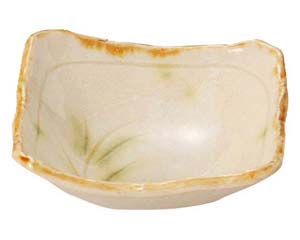 【まとめ買い10個セット品】和食器 ロ467-148 彫芦 角小付【キャンセル/返品不可】【厨房館】