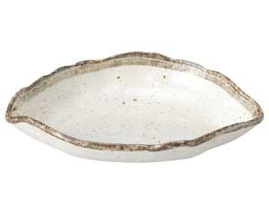 【まとめ買い10個セット品】和食器 ミ471-108 志野粉引 木の葉小皿【キャンセル/返品不可】【厨房館】