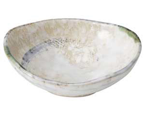 【まとめ買い10個セット品】和食器 ス489-708 織部流線 4号舟型小鉢【キャンセル/返品不可】【厨房館】