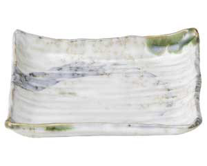 【まとめ買い10個セット品】和食器 ス489-748 織部流線 角銘々皿【キャンセル/返品不可】【厨房館】