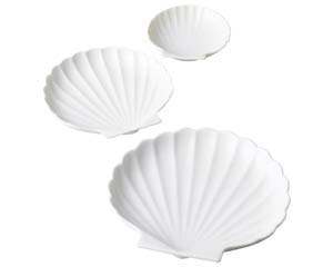 【まとめ買い10個セット品】 ホ515-238 白磁シェル白5.0中皿【キャンセル/返品不可】【厨房館】