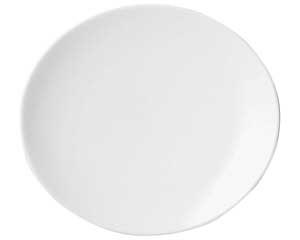 【まとめ買い10個セット品】 ネ584-028 オーバル&スクウエアー オーバル 17cm 浅皿 白【キャンセル/返品不可】【厨房館】