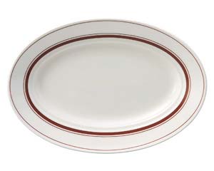 【まとめ買い10個セット品】 コ566-168 カントリーサイドダークブラウン 26.5cmプラター【キャンセル/返品不可】【厨房館】