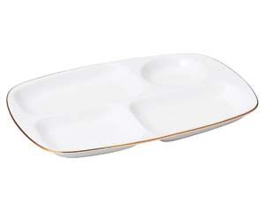 ヤ570-588 リアルゴールド ランチ皿(大)【厨房館】