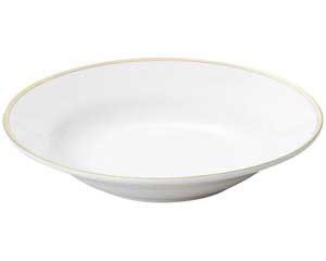 【まとめ買い10個セット品】 ヤ570-128 親子金線 玉9インチスープ皿【キャンセル/返品不可】【厨房館】