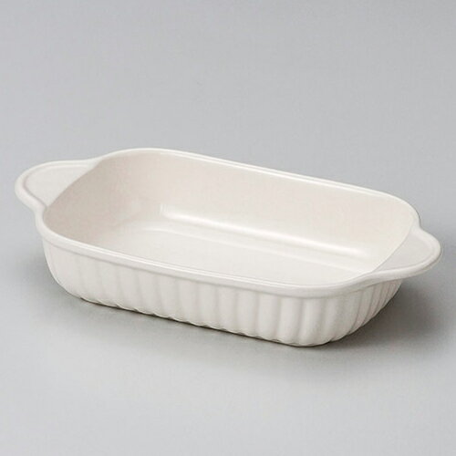 【まとめ買い10個セット品】 ス604-338 乳白長角グラタン【キャンセル/返品不可】【厨房館】