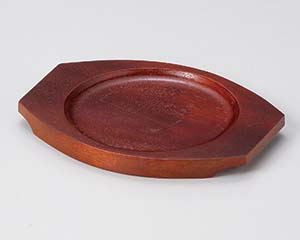 【まとめ買い10個セット品】 ワ605-458 スリ塗丸木台Mφ130【キャンセル/返品不可】【厨房館】