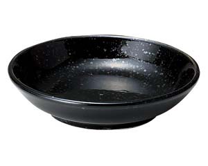 カ655-118 アジアン(黒・赤) 黒10cm深皿【厨房館】