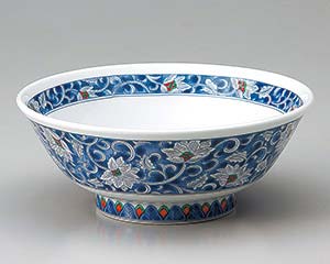 【まとめ買い10個セット品】 ヤ676-208 濃牡丹6.8高台丼【キャンセル/返品不可】【厨房館】