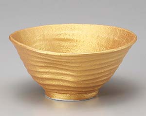 【まとめ買い10個セット品】 カ678-018 ゴールド変形7寸丼【キャンセル/返品不可】【厨房館】