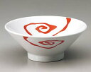 イ675-288 白釉赤雲竜高台切立7.0丼【厨房館】