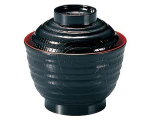 【まとめ買い10個セット品】 ヌ686-288 [A]3.5寸乱引木目小吸椀 黒内朱【キャンセル/返品不可】【厨房館】