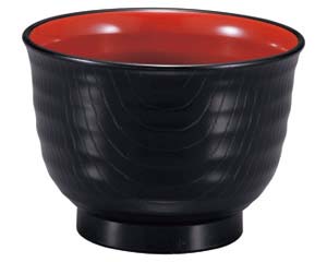 【まとめ買い10個セット品】 ヌ693-178 [TA]耐熱内外乱引汁椀 黒内朱(中)【キャンセル/返品不可】【厨房館】