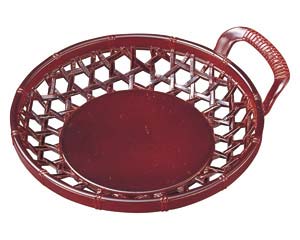 【まとめ買い10個セット品】 エ699-278 [A]3.5寸片手かご 溜【キャンセル/返品不可】【厨房館】