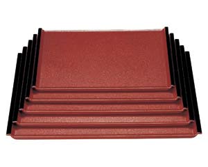 【まとめ買い10個セット品】 エ711-318 [A]利久盆 うるみ石目渕黒NS 尺3寸[ノンスリップ加工]【キャンセル/返品不可】【厨房館】